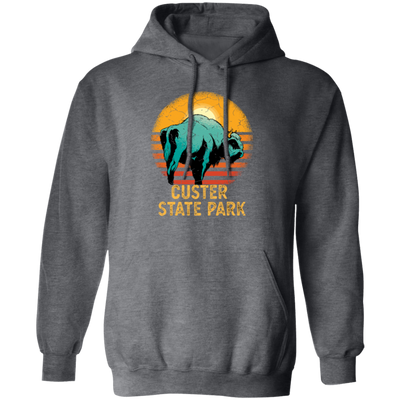 Custer Park Lover, State Park Gift, Retro Park Gift, Cow Lover Gift, Custer Gift Love Pullover Hoodie