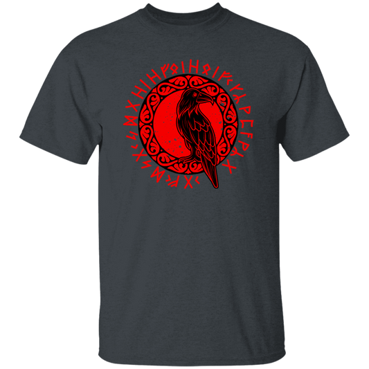 Odin Gift, Raven Vikings, Runes, Huginn Muninn Myth, Black Bird Unisex T-Shirt