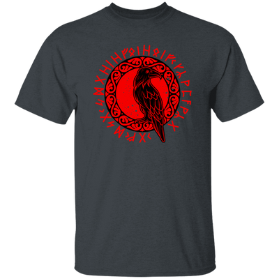 Odin Gift, Raven Vikings, Runes, Huginn Muninn Myth, Black Bird Unisex T-Shirt