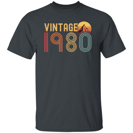 Vintage 1980 Retro Birthday Gift Unisex T-Shirt
