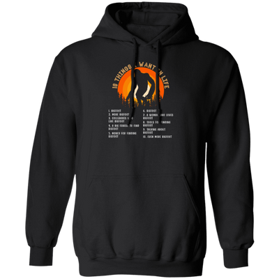 Bigfoot Cryptid Bigfoot Lover Mythical Science Pullover Hoodie