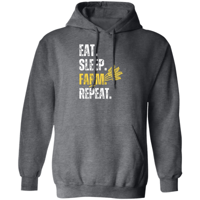 Eat Sleep Farm Repeat, Love Farm, Best Farming Lover, Farmer Gift, Rice Lover Pullover Hoodie