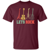 Guitar Rock Music Rock And Roll Music Vintage Instrument Unisex T-Shirt