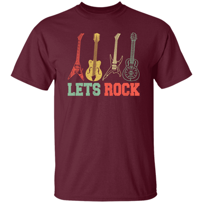 Guitar Rock Music Rock And Roll Music Vintage Instrument Unisex T-Shirt