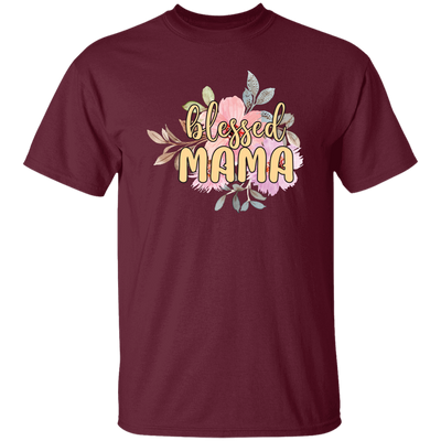 Blessed Mama, Love Blessed Mama, Flower Gift For Mom, Love Mama Unisex T-Shirt