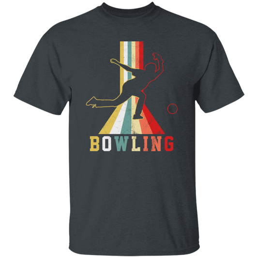 Colorful Bowling, Sporty Retro, Boy Gift, Bowling Lover Gift Unisex T-Shirt