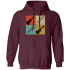 Four Ukulele Great Present For Ukulele Lover Birthday Gift Vintage Pullover Hoodie