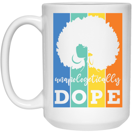 Black Hair Unapologetically Dope Retro Messy Bun Gift