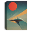 Retrofuturist Space Ship, Sun In The Background, Love Retrofuture, Return To Time, Big Red Sun
