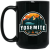 Yosemite Mountain, Yosemite National Park, Love Yosemite Lover Gift Black Mug