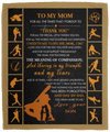 BL87-50x60in Baseball's Mom, Mom And Son Blanket, Lovely Fleece Blanket - 50x60