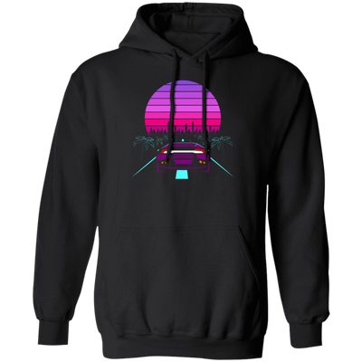 Auto 80s Gift Design Titled Retro Wave Sport Pullover Hoodie