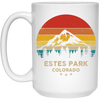 Estes Park Lover, Colorado Gift, Retro Park Gift, Mountain Lover Gift White Mug