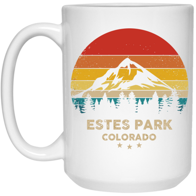 Estes Park Lover, Colorado Gift, Retro Park Gift, Mountain Lover Gift White Mug