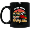 Camp More Worry Less, Funny Wildlife, Retro Hiking