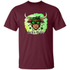 Bull Head Gift, Patricks Cow Lover, Lucky Heifer Gift, Bull And Shamrock Unisex T-Shirt