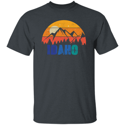 Retro Vintage Idaho With Mountain And Forest