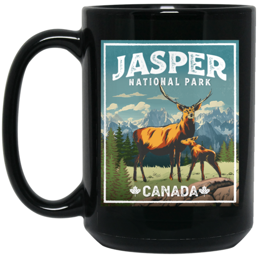 Love Jasper National Park Canada Lover Deer Vintage Look