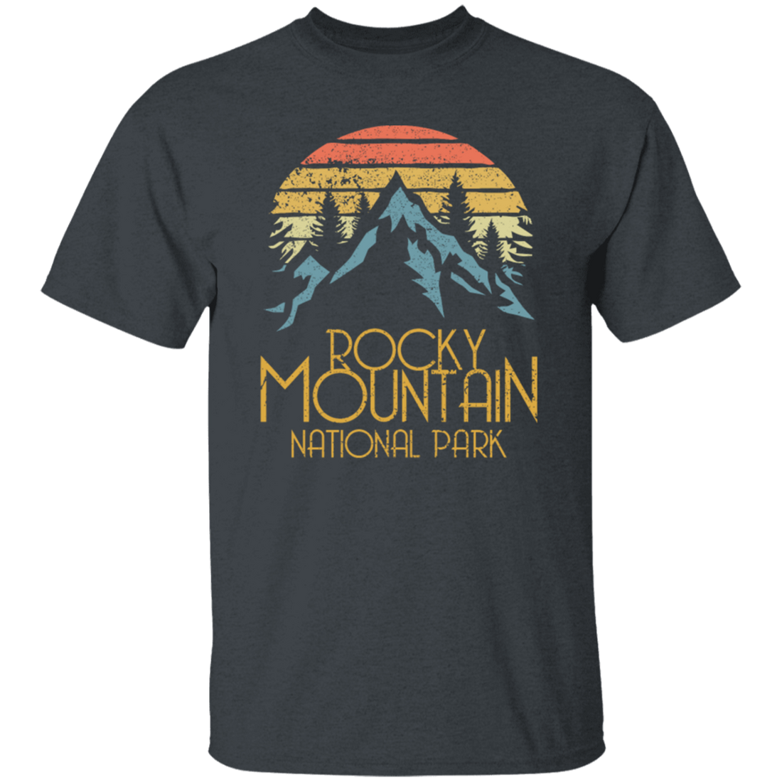 Vintage Rocky Mountains National Park, Retro Colorado National Park Gift