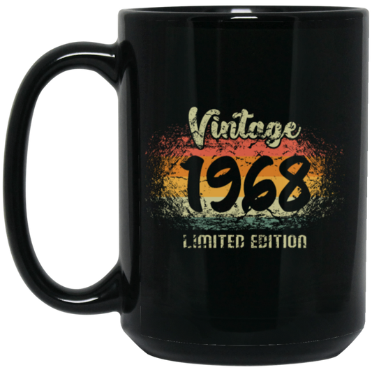 Vintage 1968 Limited Edition, Retro 52nd Birthday Gift