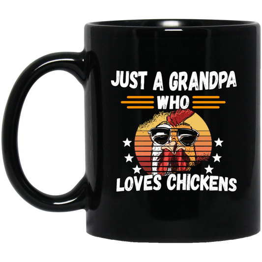 PNG Just A Grandpa Who Loves Chicken Vintage