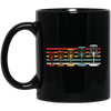 Disc Golf Gift, Retro Disc Golfing, Frisbeesport Gift, Retro Golf Lover Gift Black Mug