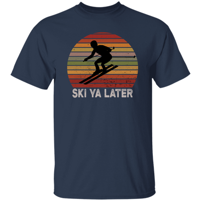 Vintage Ski ya later See you later Skiing Retro