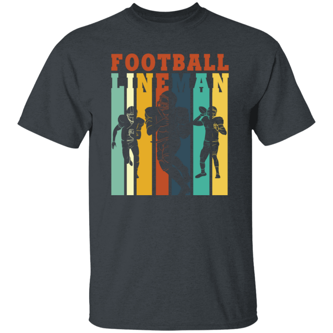Football Lineman Retro Offensive Defensive Player