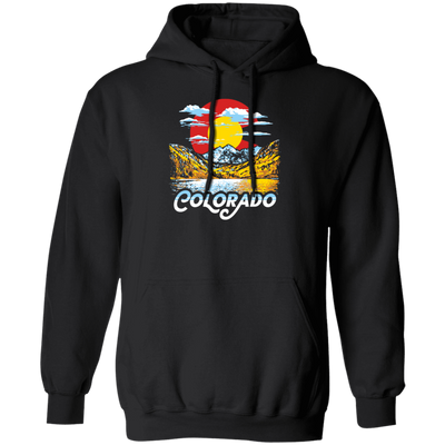 Colorado Gift, Oil Paint Art, Landscape Gift Colorado, Love Mountain And Moon Pullover Hoodie