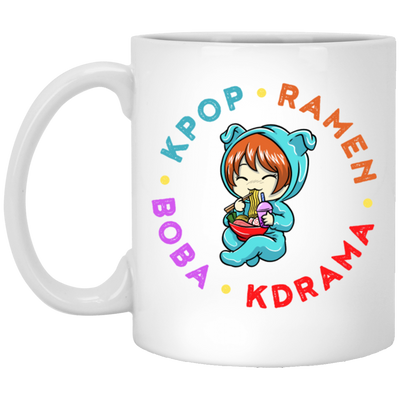 Korean Love Gift, Kpop Ramen Kdrama Boba, Cute Korean Chibi