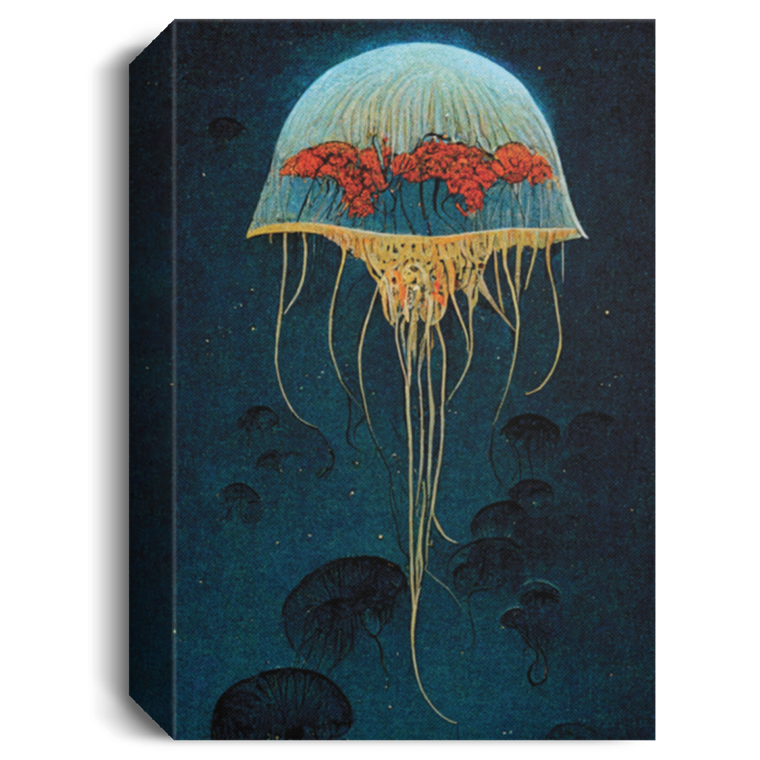 Cell Shading Jellyfish, Blink Jellyfish Under The Sea, Big Ocean And Jellyfish, Twinkle Jellyfish