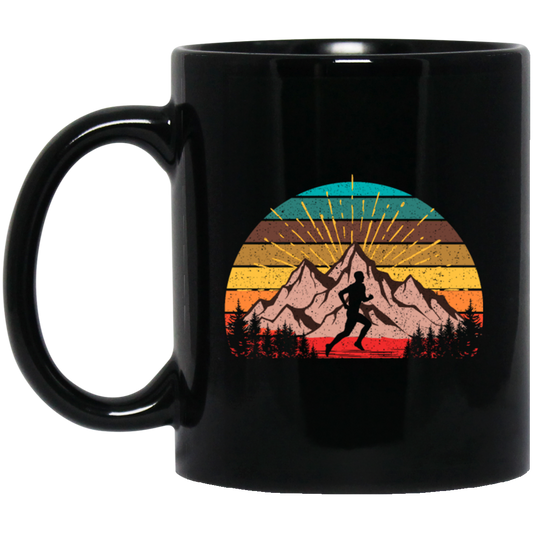 Retro Ultra Runner Classic Vintage Ultra Marathon Black Mug