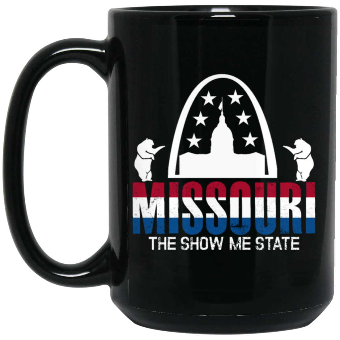 Missouri State, USA America States Bears Columbia Black Mug