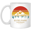 Estes Park Lover, Colorado Gift, Retro Park Gift, Mountain Lover Gift White Mug