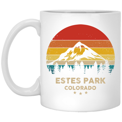 Estes Park Lover, Colorado Gift, Retro Park Gift, Mountain Lover Gift White Mug