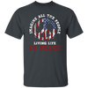 American Flag, Imagine All The People Living Life In Peace, Retro Peace Unisex T-Shirt