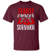 Awareness Ribbon Gift, Throat Cancer Awareness Ribbon Gloves Survivor Unisex T-Shirt