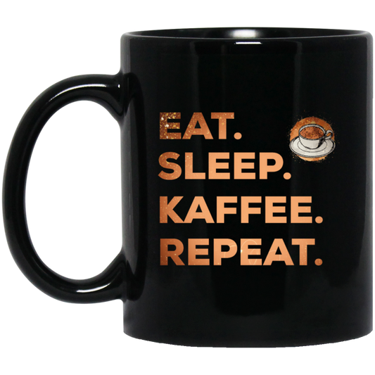 Saying Eat Sleep Coffee Repeat, Caffeine, Great Coffee Cappuccino Gift