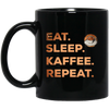 Saying Eat Sleep Coffee Repeat, Caffeine, Great Coffee Cappuccino Gift