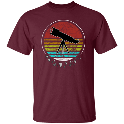 Retro Sonne Telescope Sky Astronomy Univers Unisex T-Shirt