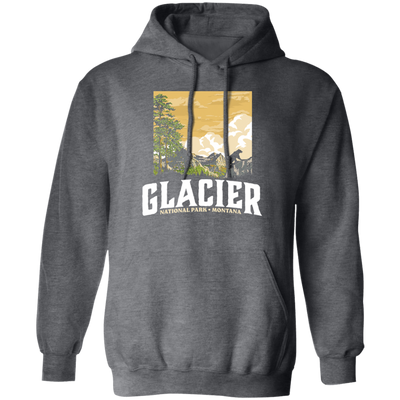 Glacier National Park, WPA Style Vintage Montana