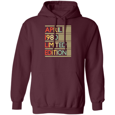 Birthday Gifts Women Men April 1980 Pullover Hoodie