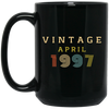 Birthday Gift Vintage 1997 April Black Mug