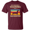 Retro Never Underestimate Grandma With A Dachshund Gift