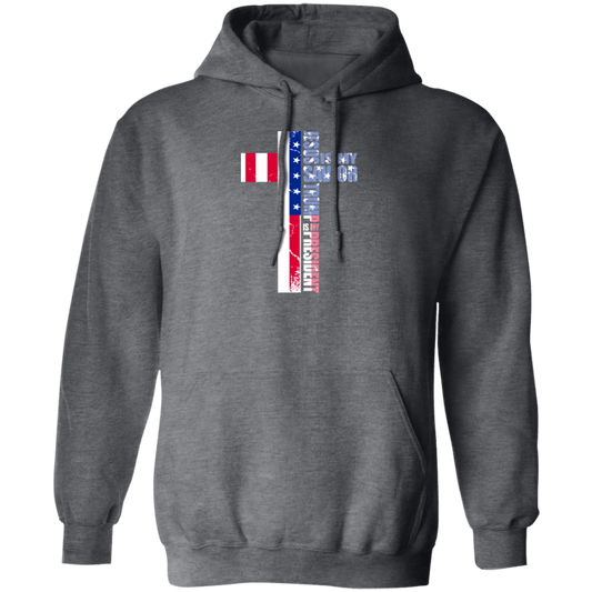 Jesus Is My Savior, Trump Is My President, Love My President Gift Pullover Hoodie