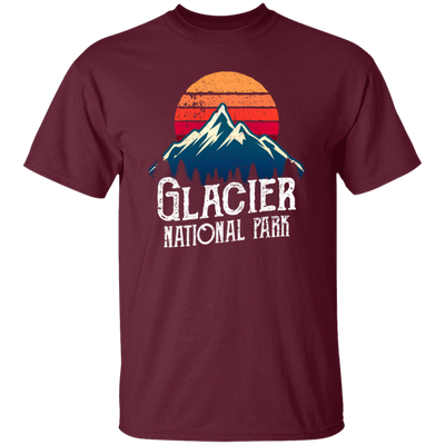 Retro Glacier National Park Montana Mountain