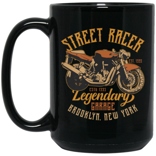 Saying Legendary Garage Brooklyn New York, Retro Street Bike Gift