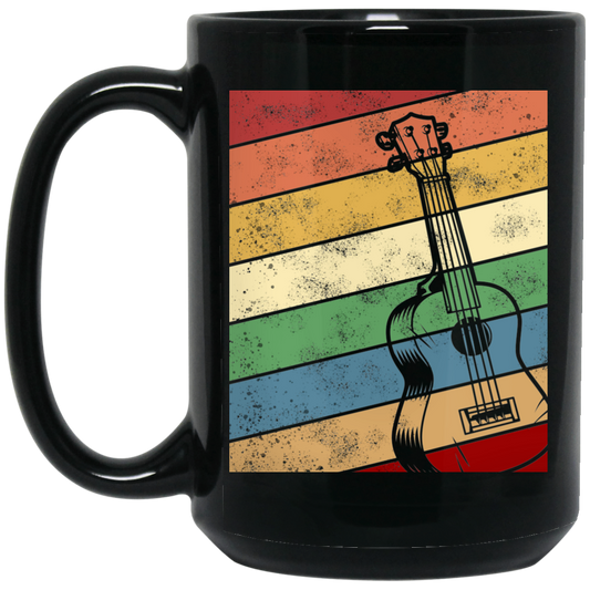 Guitar Bass Retro, Music Vintage, Love Music, Best Of Guitar Black Mug