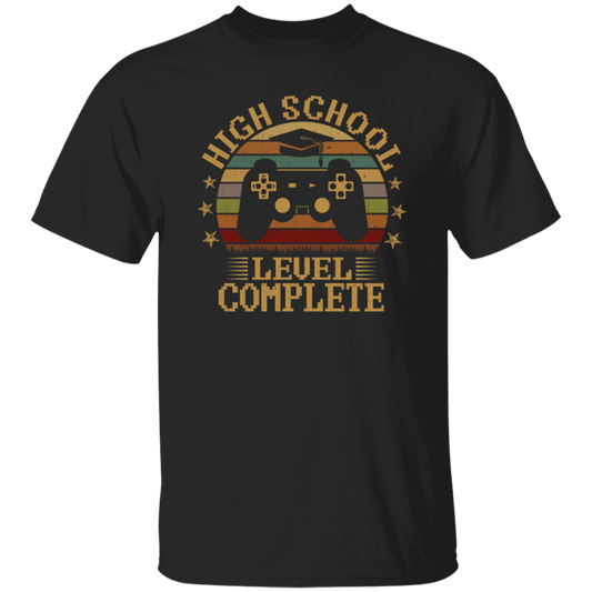 Retro High School Level Complete Gamer Graduation 2020 Unisex T-Shirt