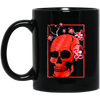 Japanese Demon Art Face Skull Devil Oni Harajuku Black Mug